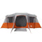 vidaXL - Tunneltent - 16-persoons - waterdicht - grijs