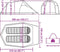 vidaXL - Tunneltent - 2-persoons - waterdicht - blauw
