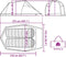 vidaXL - Tunneltent - 2-persoons - waterdicht - bruin