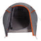 vidaXL - Tunneltent - 2-persoons - waterdicht - grijs - en - oranje