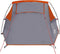 vidaXL - Tunneltent - 2-persoons - waterdicht - grijs - en - oranje