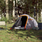 vidaXL - Tunneltent - 2-persoons - waterdicht - grijs - en - oranje