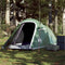 vidaXL - Tunneltent - 2-persoons - waterdicht - groen