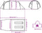 vidaXL - Tunneltent - 2-persoons - waterdicht - groen