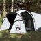 vidaXL - Tunneltent - 2-persoons - waterdicht - verduisterend - stof - wit