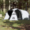 vidaXL - Tunneltent - 2-persoons - waterdicht - verduisterend - stof - wit