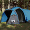 vidaXL - Tunneltent - 3-persoons - waterdicht - blauw
