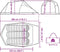 vidaXL - Tunneltent - 3-persoons - waterdicht - bruin