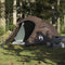 vidaXL - Tunneltent - 3-persoons - waterdicht - bruin