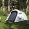 vidaXL - Tunneltent - 3-persoons - waterdicht - verduisterend - stof - wit