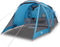 vidaXL - Tunneltent - 4-persoons - waterdicht - blauw