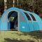 vidaXL - Tunneltent - 4-persoons - waterdicht - blauw