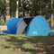 vidaXL - Tunneltent - 4-persoons - waterdicht - blauw