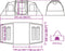 vidaXL - Tunneltent - 4-persoons - waterdicht - blauw