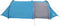 vidaXL - Tunneltent - 4-persoons - waterdicht - blauw