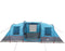 vidaXL - Tunneltent - 4-persoons - waterdicht - blauw