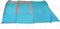 vidaXL - Tunneltent - 4-persoons - waterdicht - blauw