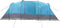 vidaXL - Tunneltent - 4-persoons - waterdicht - blauw
