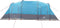 vidaXL - Tunneltent - 4-persoons - waterdicht - blauw