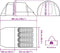 vidaXL - Tunneltent - 4-persoons - waterdicht - blauw