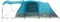 vidaXL - Tunneltent - 5-persoons - waterdicht - blauw