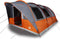 vidaXL - Tunneltent - 5-persoons - waterdicht - grijs - en - oranje