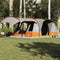 vidaXL - Tunneltent - 5-persoons - waterdicht - grijs - en - oranje