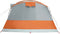 vidaXL - Tunneltent - 5-persoons - waterdicht - grijs - en - oranje
