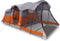 vidaXL - Tunneltent - 8-persoons - waterdicht - grijs - en - oranje