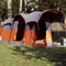 vidaXL - Tunneltent - 8-persoons - waterdicht - grijs - en - oranje