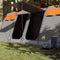vidaXL - Tunneltent - 8-persoons - waterdicht - grijs - en - oranje