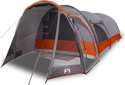 vidaXL - Tunneltent - 8-persoons - waterdicht - grijs