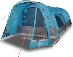 vidaXL - Tunneltent - voor - gezin - 8-persoons - waterdicht - blauw