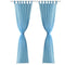 vidaXL - Turquoise - Vitrage - 140 - x - 245 - cm - 2 - stuks