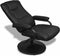 vidaXL Tv-fauteuil met voetenbankje kunstleer zwart