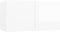 vidaXL - TV-hangkasten - 2 - st - 60x30x30 - cm - hoogglans - wit