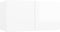 vidaXL - TV-hangkasten - 3 - st - 60x30x30 - cm - hoogglans - wit