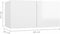 vidaXL - TV-hangkasten - 3 - st - 60x30x30 - cm - hoogglans - wit