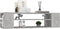 vidaXL - Tv-hangmeubel - 100x30x26,5 - cm - bewerkt - hout - betongrijs