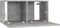 vidaXL - Tv-hangmeubel - 60x30x30 - cm - betongrijs