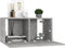 vidaXL - Tv-hangmeubel - 60x30x30 - cm - betongrijs