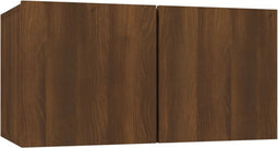 vidaXL - Tv-hangmeubel - 60x30x30 - cm - bewerkt - hout - bruin - eikenkleur