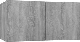 vidaXL - Tv-hangmeubel - 60x30x30 - cm - bewerkt - hout - grijs - sonoma - eikenkleur