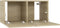 vidaXL - Tv-hangmeubel - 60x30x30 - cm - sonoma - eikenkleurig