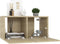 vidaXL - Tv-hangmeubel - 60x30x30 - cm - sonoma - eikenkleurig