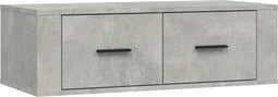 vidaXL - Tv-hangmeubel - 80x36x25 - cm - bewerkt - hout - betongrijs