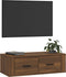 vidaXL - Tv-hangmeubel - 80x36x25 - cm - bewerkt - hout - bruin - eikenkleur