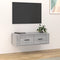 vidaXL - Tv-hangmeubel - 80x36x25 - cm - bewerkt - hout - grijs - sonoma - eikenkleur