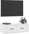 vidaXL - Tv-hangmeubel - 80x36x25 - cm - bewerkt - hout - hoogglans - wit