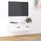 vidaXL - Tv-hangmeubel - 80x36x25 - cm - bewerkt - hout - wit